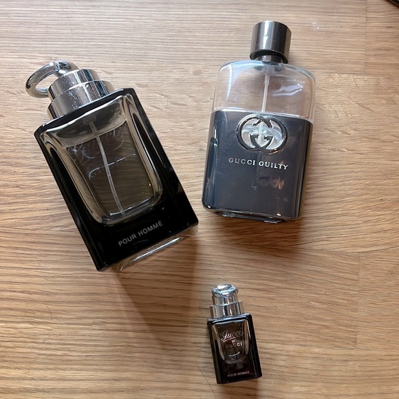 3 Gucci Cologne Bottles (empty) - Picture 1 of 4
